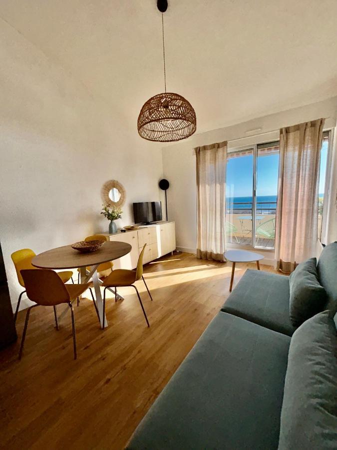 Superbe T2 Avec Terrasse Et Vue Su Mer Quartier Des Quilles A Sète Exteriör bild